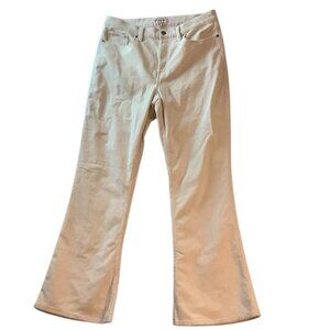 Lucky Brand Stevie High Rise Flare Corduroy White/Mint Jeans 14/32